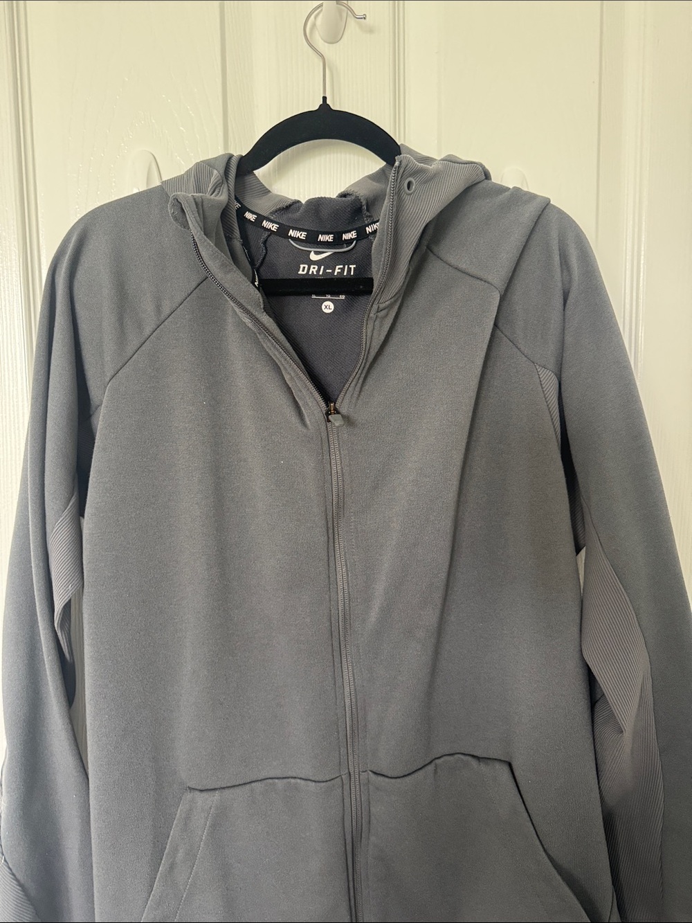 Nike Gray Dri-FIT Full-Zip Hooded Jacket